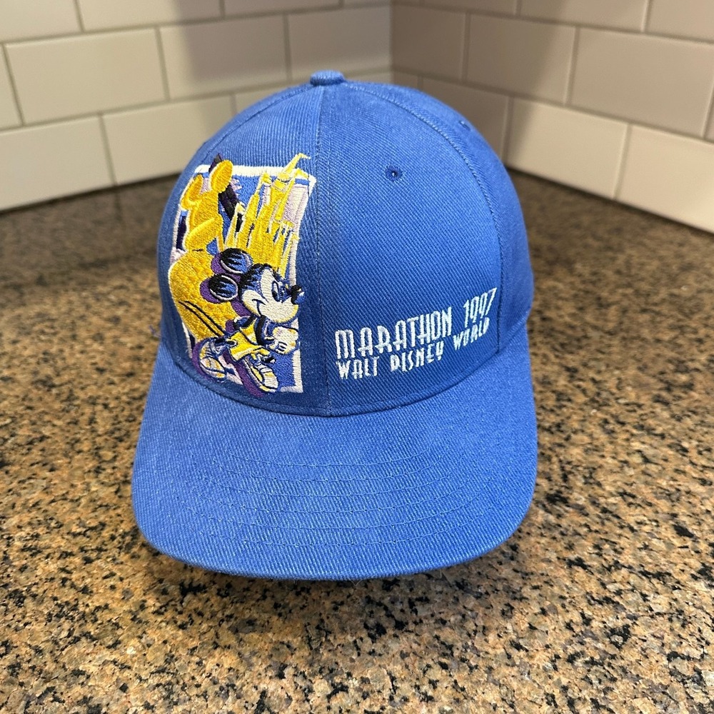 Disney Walt World Marathon 1997 Mickey Mouse Goofy's Hat Co. Cap Made in USA